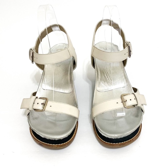 Marni Made In Italy Leather Platform Wedge Chunky Heel Open Toe Sandals Sz 39 - Picture 3 of 9